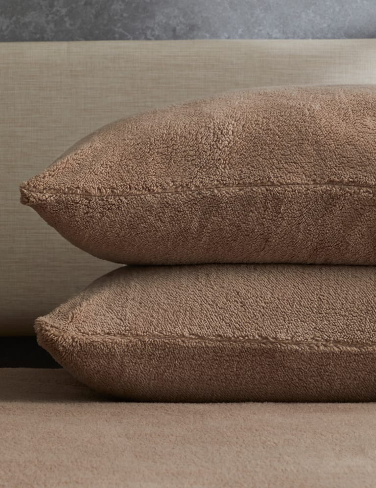 2pk Teddy Fleece Pillowcases M S Collection M S