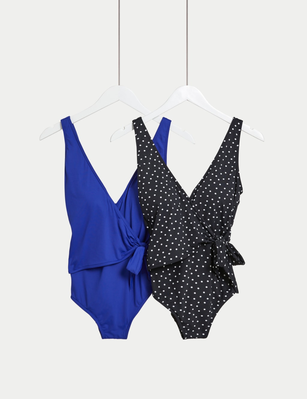 2pk Tummy Control Wrap Plunge Swimsuits M S Collection M S