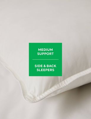2pk Ultimate Comfort Cotton Medium Pillows Image 2 of 3