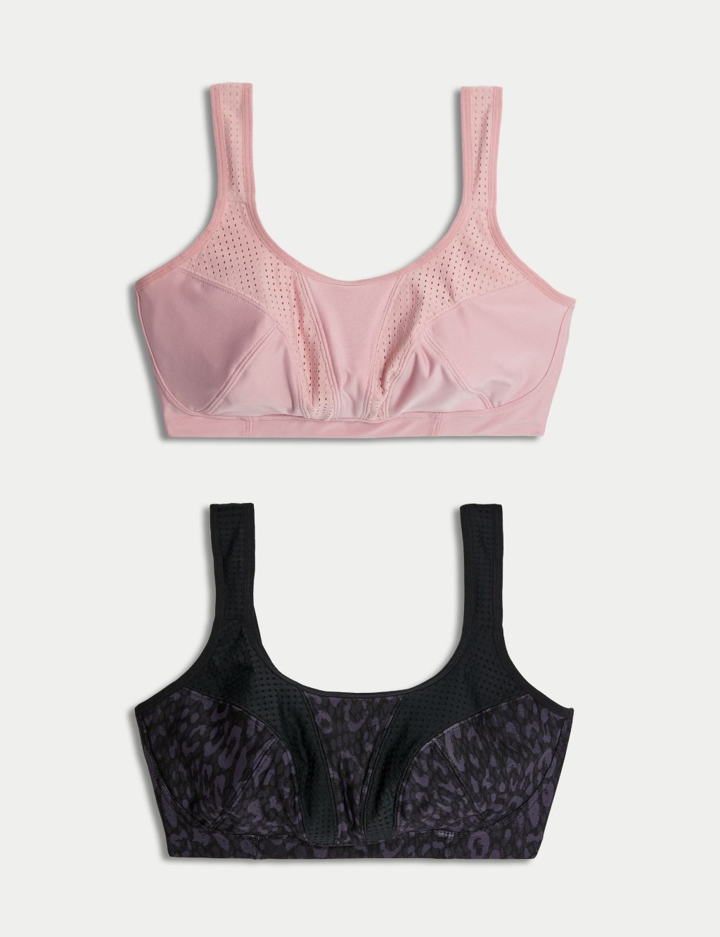 Buy Aimly Grey-Hot Pink Non-Padded Non-Wired Sports Bra Online at