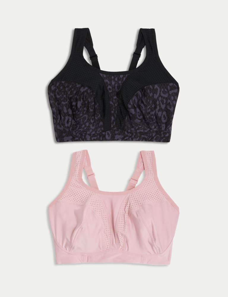 Marks & Spencer Pack of 2 Solid Sports Bras T336484