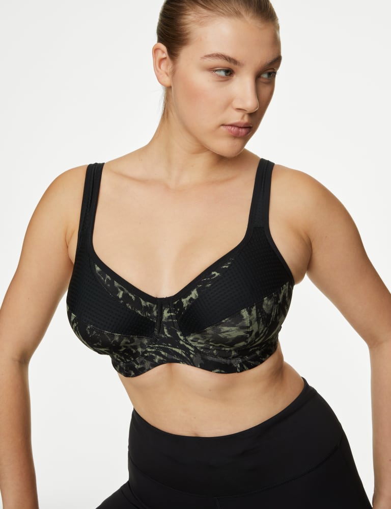 Running Essentials High-Impact Bra (Plus Size) - Light Sage