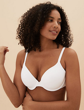 2pk Underwired Plunge T-Shirt Bras AA-D Image 2 of 7