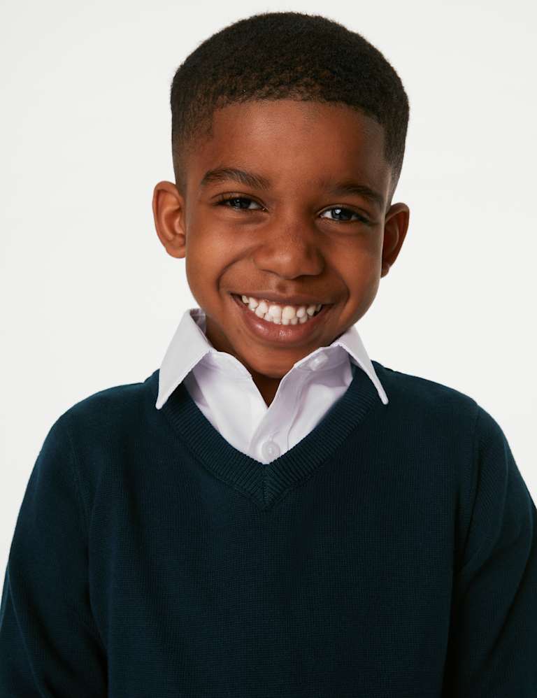 2pk Unisex Pure Cotton School Jumper (3-18 Yrs) 4 of 5