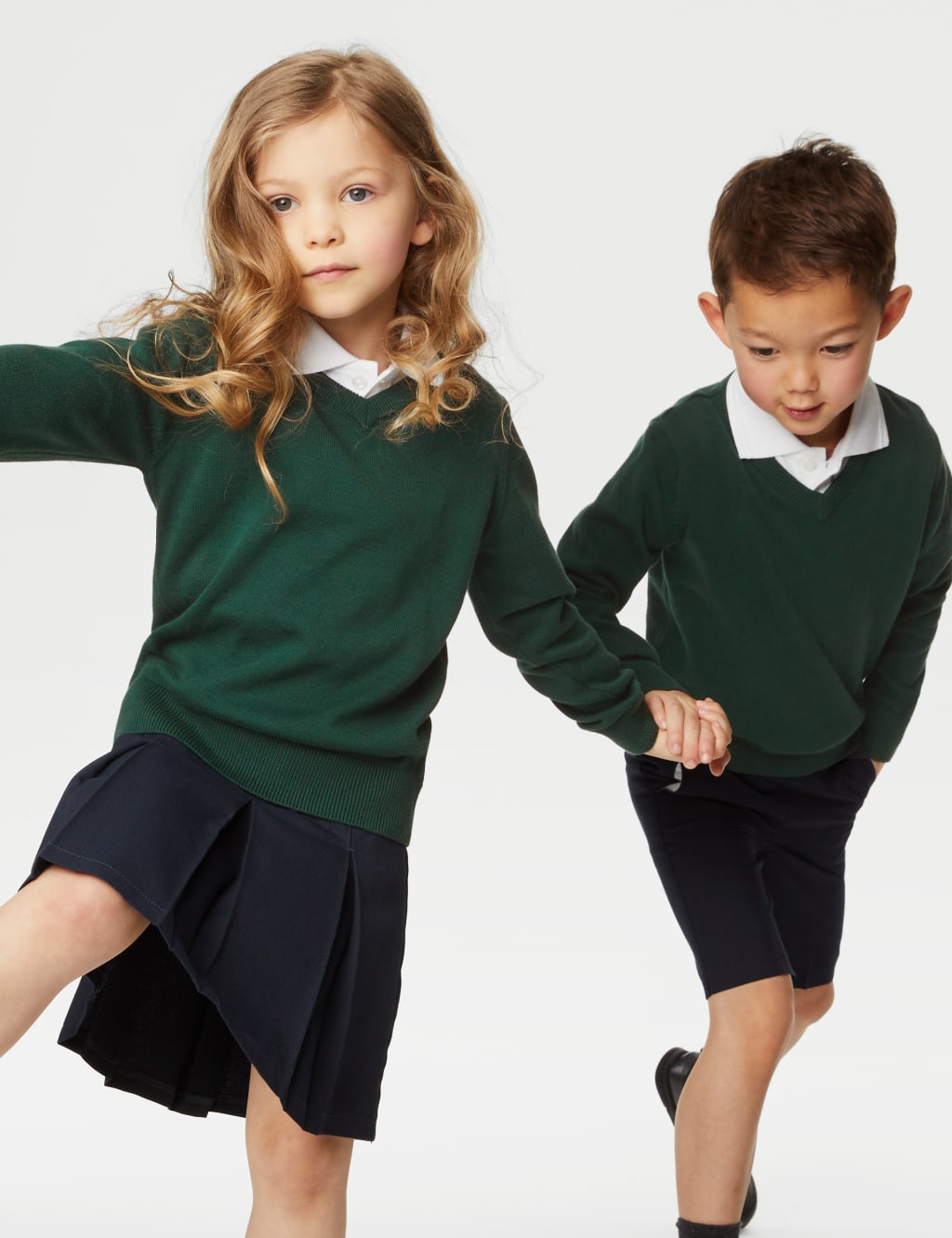 2pk Unisex Pure Cotton School Jumper (3-18 Yrs) 2 of 5