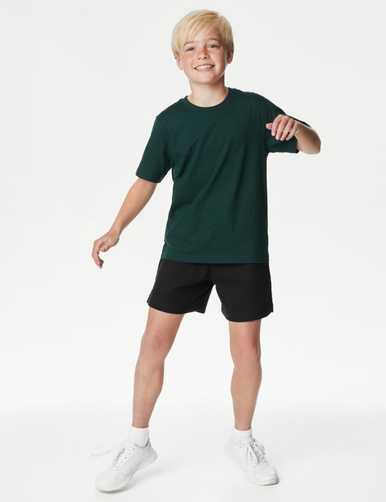 2pk Unisex Pure Cotton School Shorts (2-16 Yrs) 3 of 6