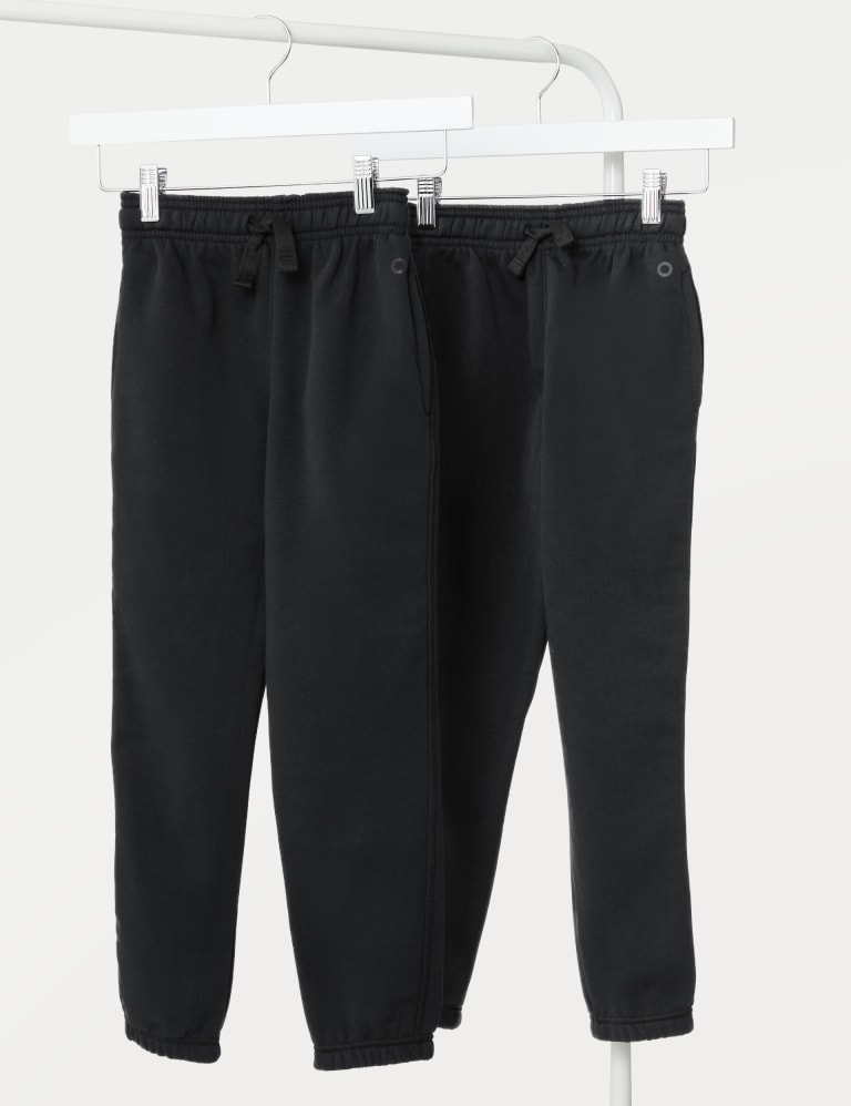 Boys black sales school joggers