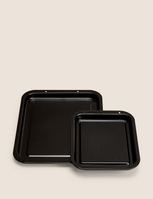 Vitreous enamel shop baking tray