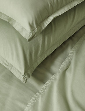 2pk Washed Cotton Oxford Pillowcases Image 2 of 3