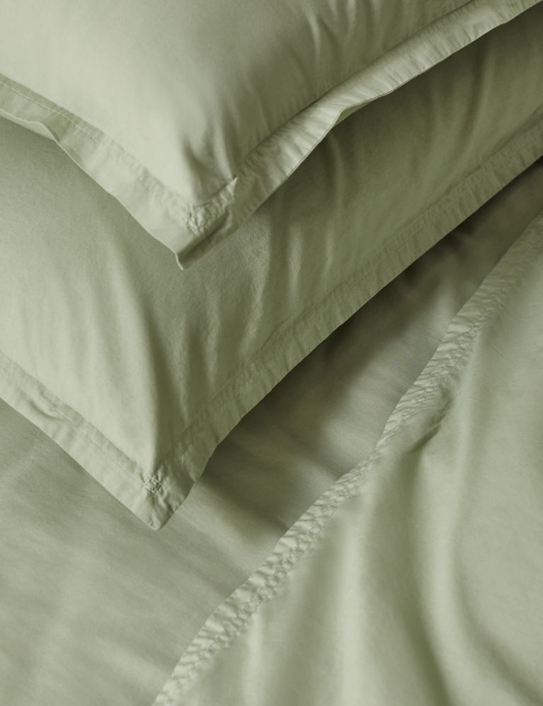 2pk Washed Cotton Oxford Pillowcases 2 of 3
