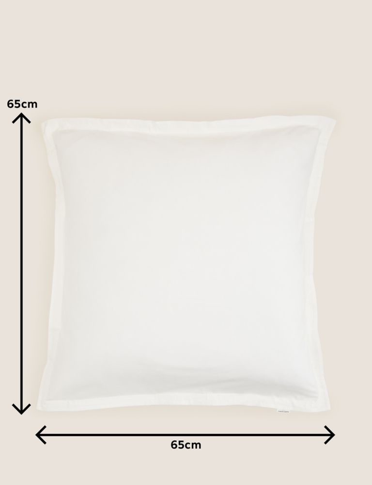 2pk Washed Cotton Square Pillowcases 3 of 3