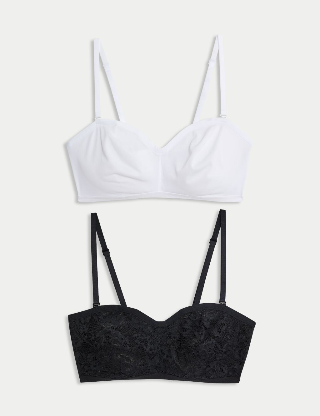 Embrace Embroidered Wired Strapless Bra F-H, M&S Collection