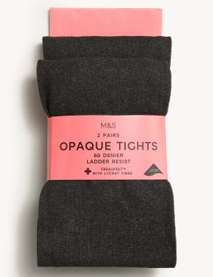 2 Pairs of Opaque Tights Bundle