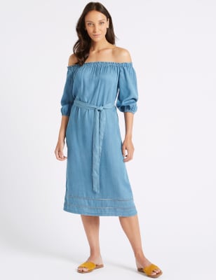 Marks and shop spencer bardot dress