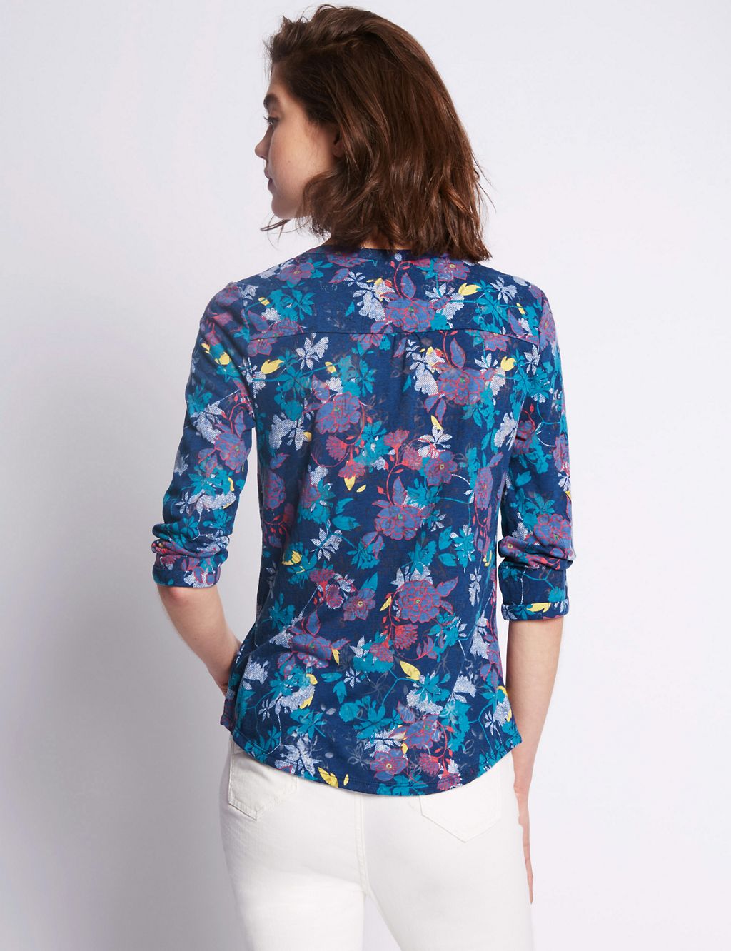 3/4 Sleeve Floral Shirt 2 of 3