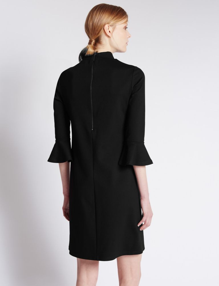 3/4 Sleeve Frilled Cuff Bodycon Dress 3 of 3
