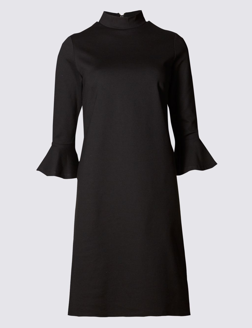 3/4 Sleeve Frilled Cuff Bodycon Dress 1 of 3
