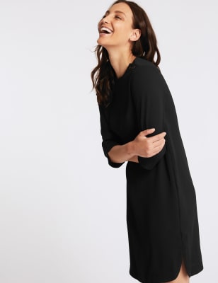 Marks and spencer shop black shift dress