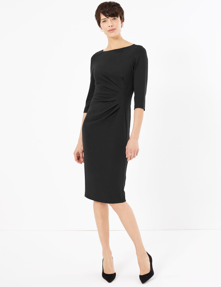 3 4 Sleeve Tailored Dress M S Collection M S