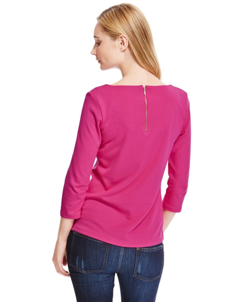 3/4 Sleeve V-Neck Top 4 of 4