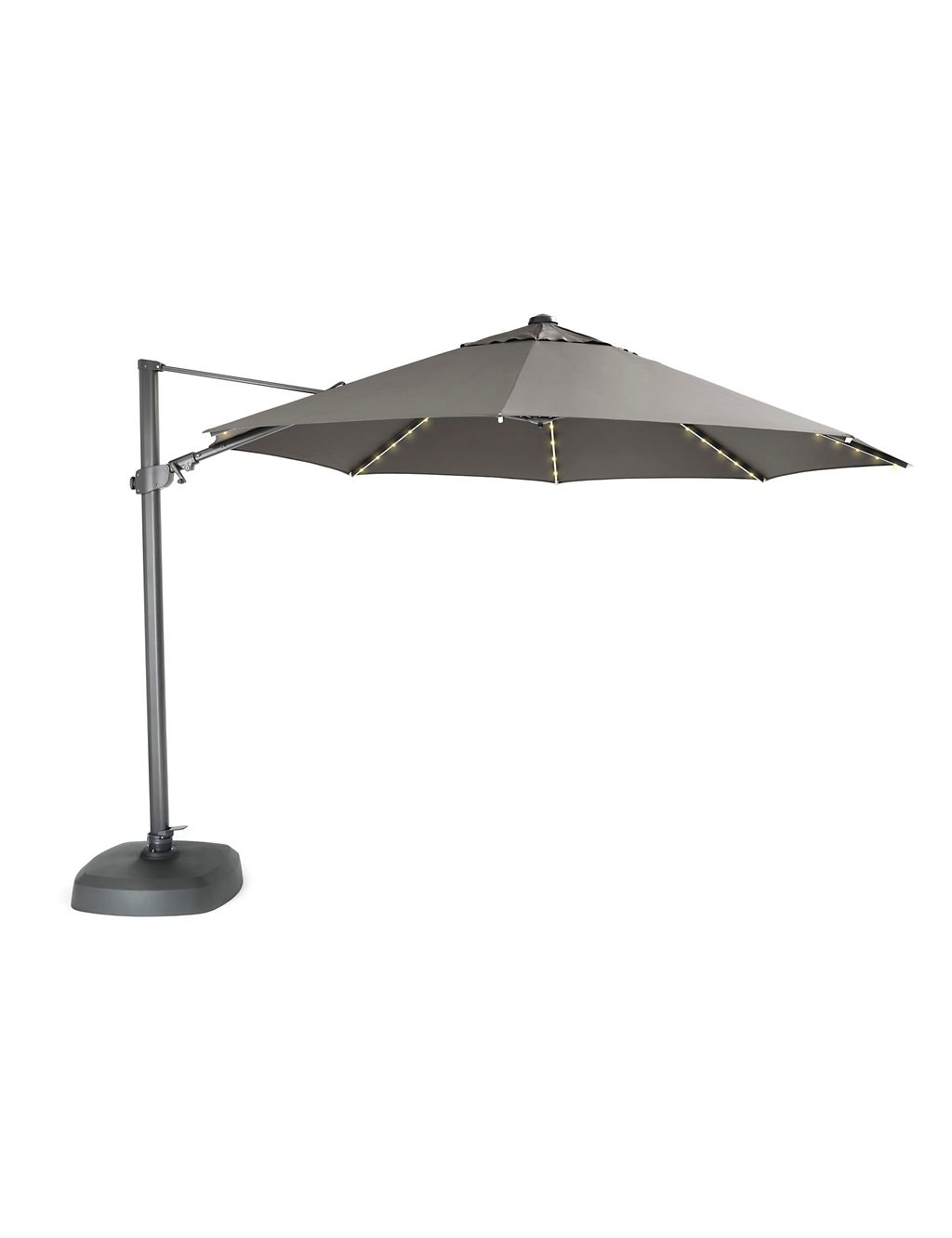 3.5m Free Arm Parasol with LED Lighting 2 of 2