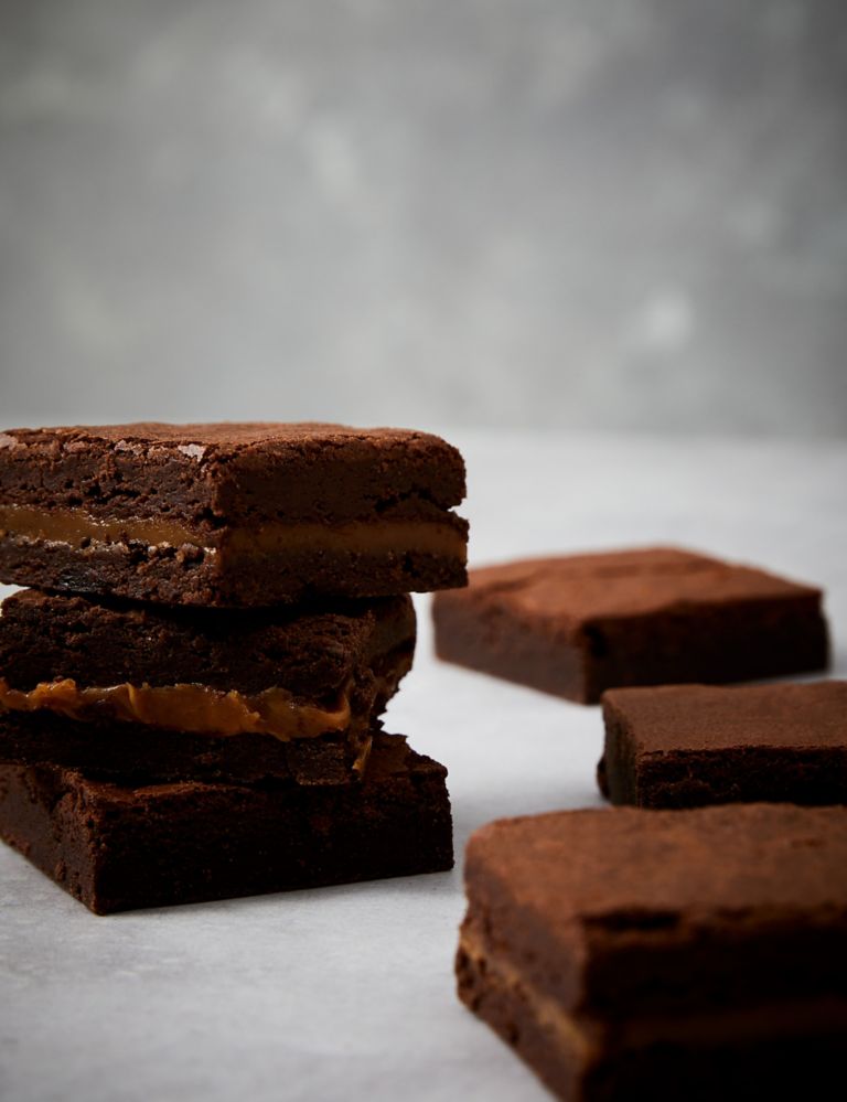 3 Indulgent Chocolate & 3 Salted Caramel Brownies Letterbox Gift 2 of 3