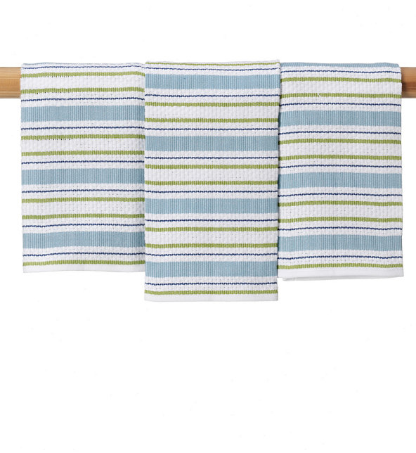 3 Pack Basket Weave Tea Towels Image 1 of 1