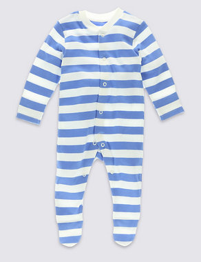 3 Pack Bear Themed Sleepsuits Image 2 of 4