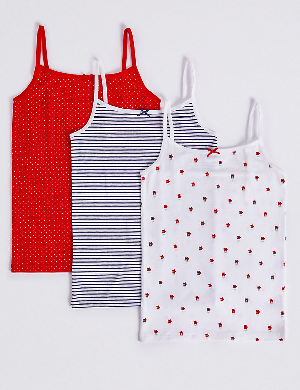 3 Pack Camisole with Stretch (18 Months - 12 Years) Image 1 of 1