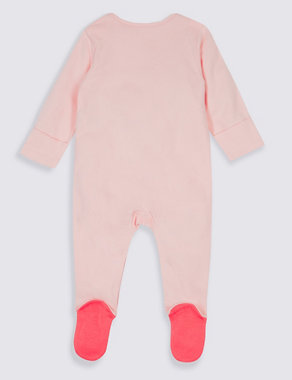 3 Pack Cat Sleepsuits Image 2 of 7