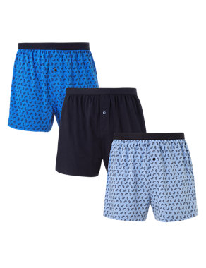 3 Pack Cool & Fresh™ Pure Cotton Paisley Print Boxers with StayNEW™ Image 2 of 4