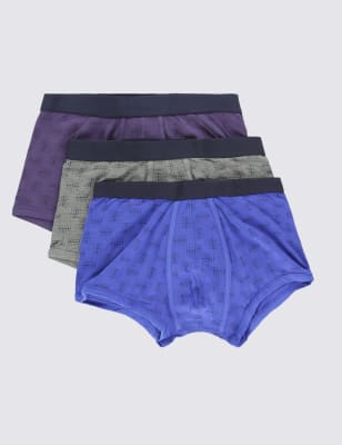 M/&S 3 Pack Pure Cotton Cool /& Fresh™ Hipster RRP£18.00