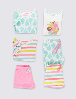 3 Pack Cosy Fit Assorted Pyjamas (1-8 Years) Image 2 of 9
