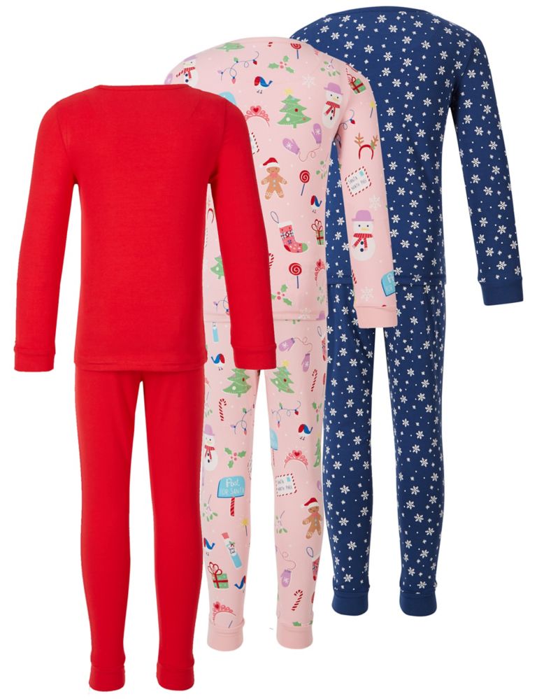 3 Pack Cotton Pyjamas with Stretch (9 Months - 8 Years) 7 of 7