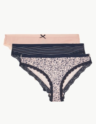 Animal Print Brazilian Knickers, M&S Collection