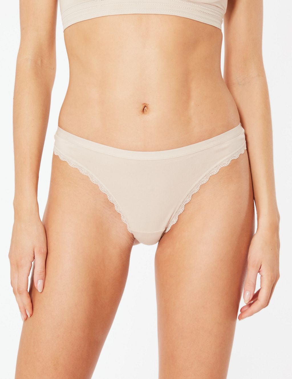 3 Pack Cotton Rich Thongs 2 of 4