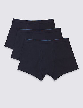 3 Pack Cotton Rich Trunks Image 2 of 3