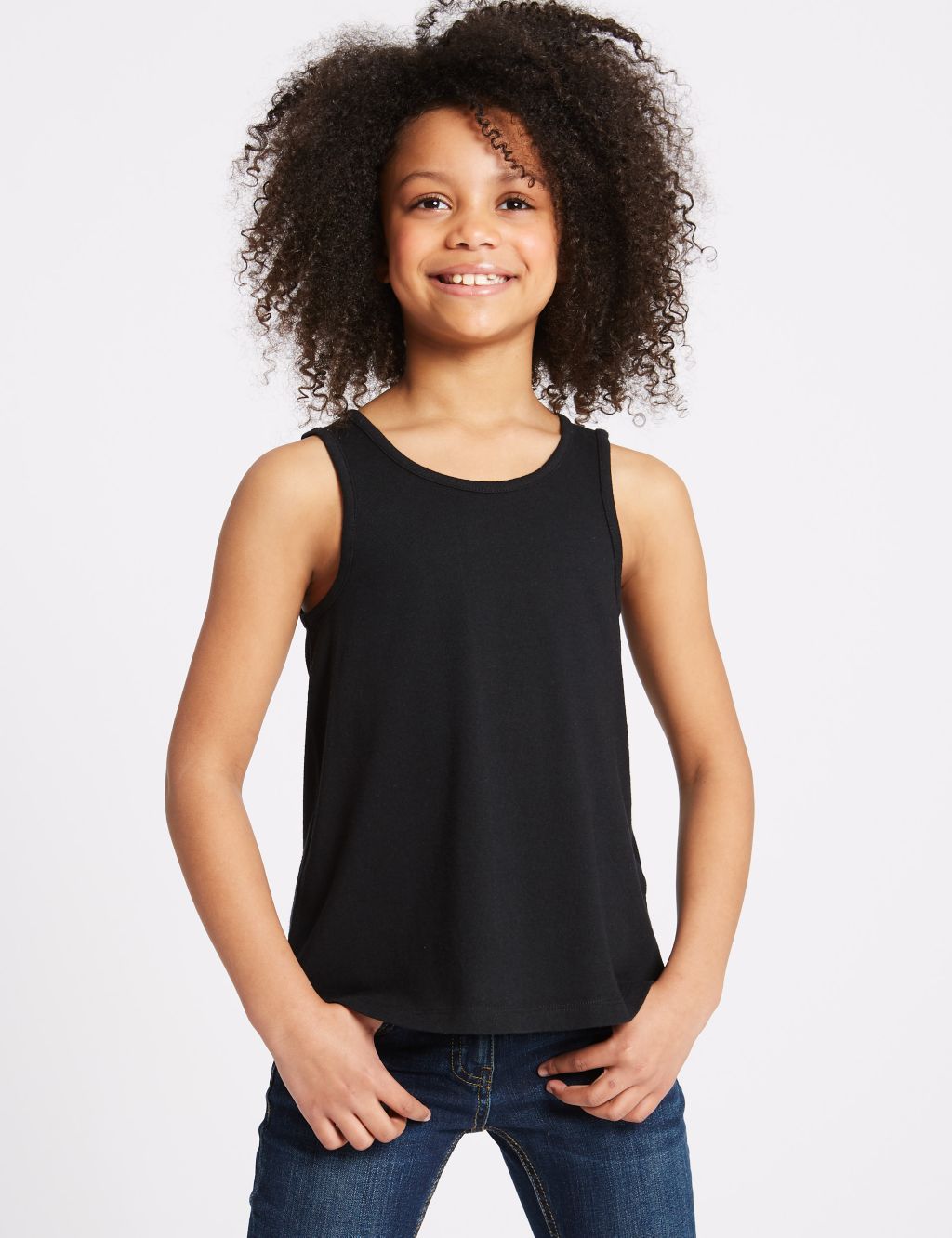 3 Pack Cotton Rich Vest Top (3-16 Years) 5 of 6