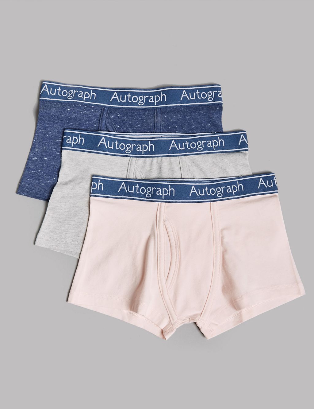 3 Pack Cotton Trunks with Stretch (6-16 Years) 2 of 2