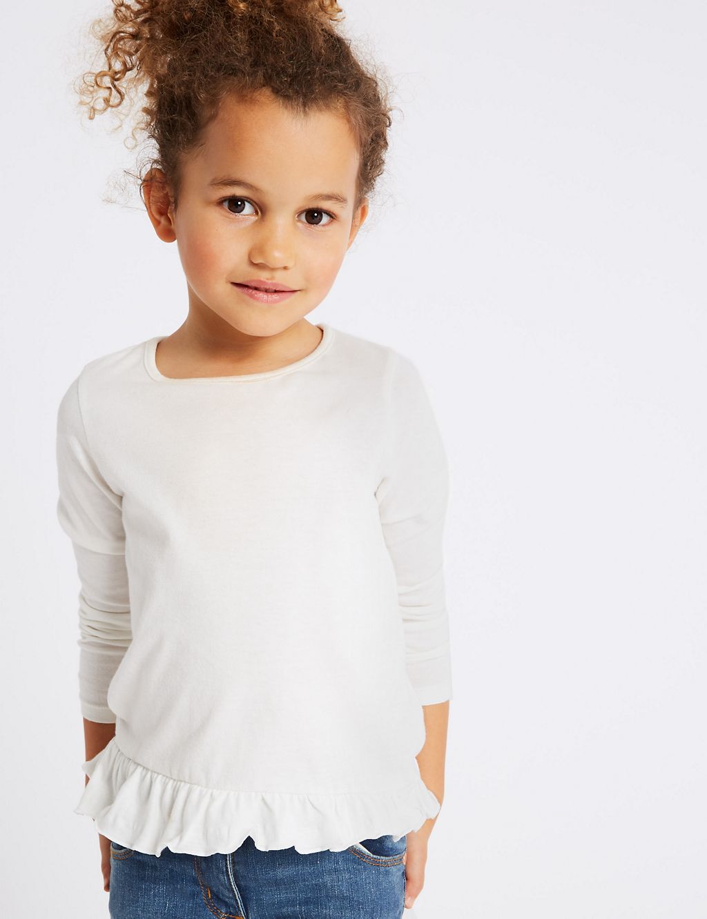 3 Pack Frill Hem Tops (3 Months - 7 Years) 8 of 8