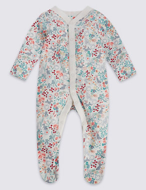 3 Pack Girls' Assorted Sleepsuits Image 2 of 8