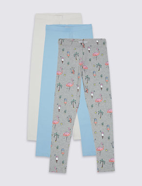 3 Pack Leggings with StayNEW™ (3-14 Years) Image 2 of 6