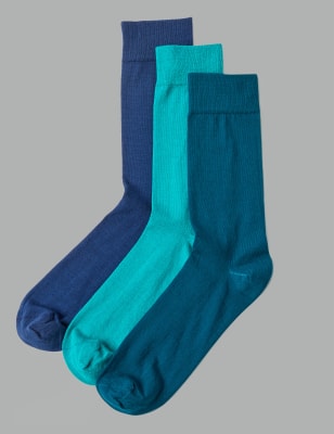 3 Pack Modal Blend Socks Autograph M&S