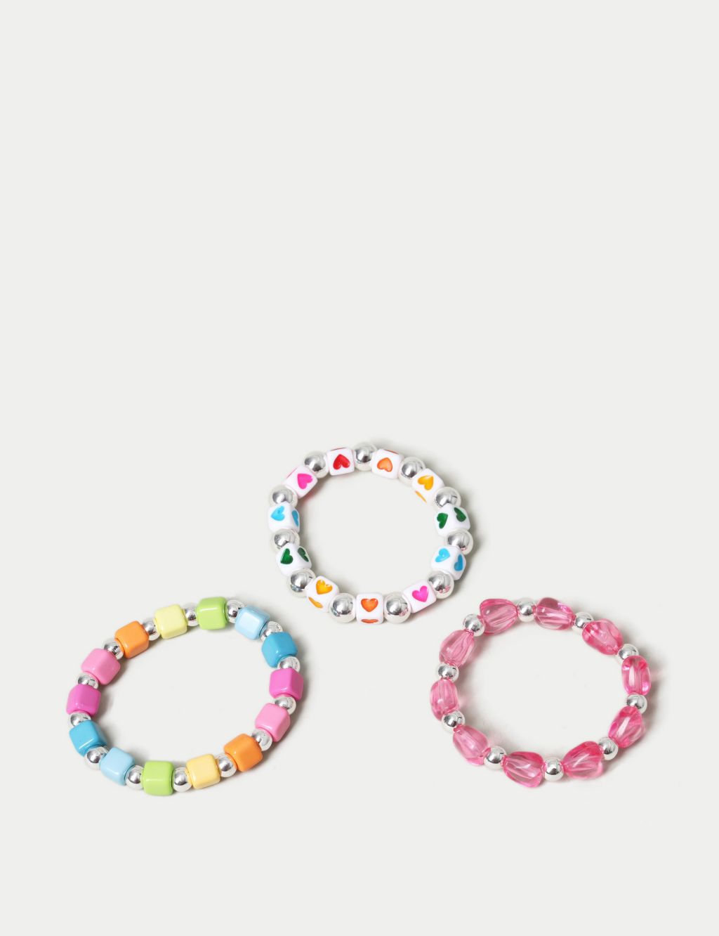 3 Pack Multicoloured Beaded Bracelet 2 of 2