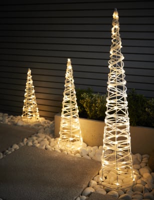 Outdoor cone on sale christmas tree