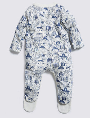 3 Pack Pirate Sleepsuits Image 2 of 7