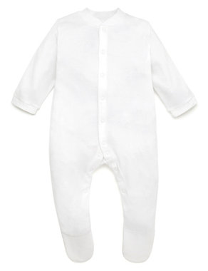 3 Pack Pure Cotton Assorted Sleepsuits Image 2 of 7