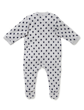 3 Pack Pure Cotton Assorted Sleepsuits Image 2 of 5