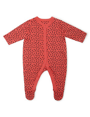 3 Pack Pure Cotton Assorted Sleepsuits Image 2 of 8