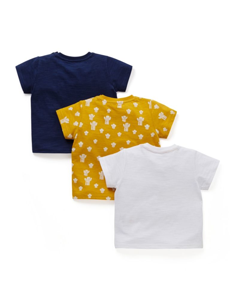 3 Pack Pure Cotton Assorted T-Shirts 2 of 3